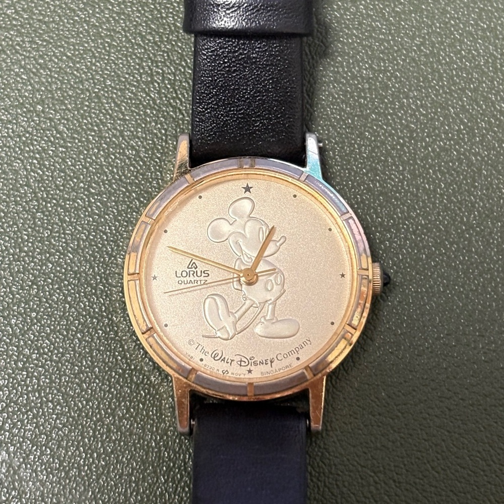 Lorus Disney Gold and Black Women's Watch